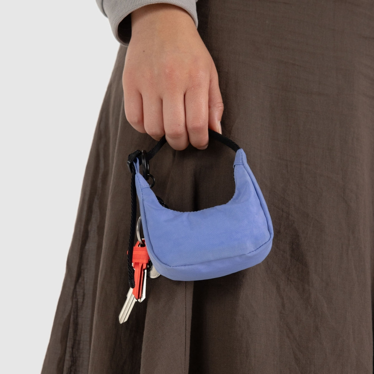 Baggu Crescent Bag Charm in Cornflower