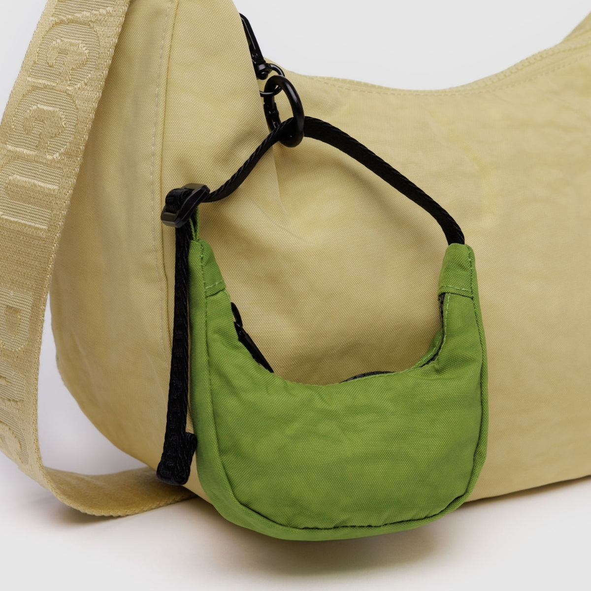Baggu Crescent Bag Charm in Green Juice