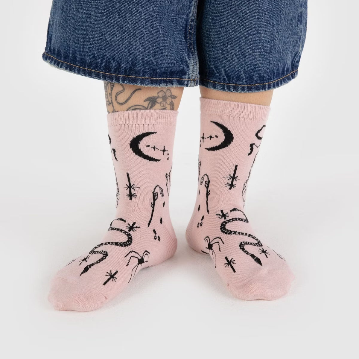 Baggu Crew Sock in Ballet Icons