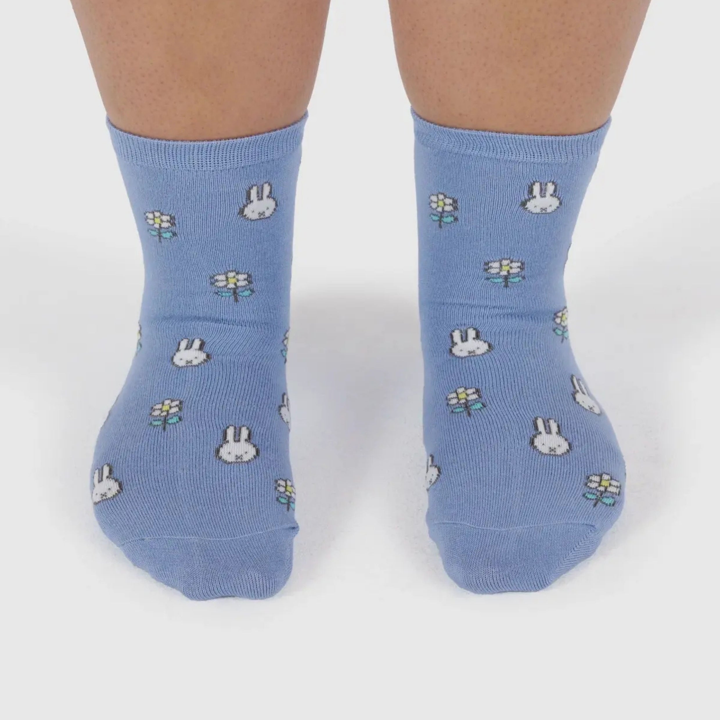 Baggu Crew Sock in Miffy Blue