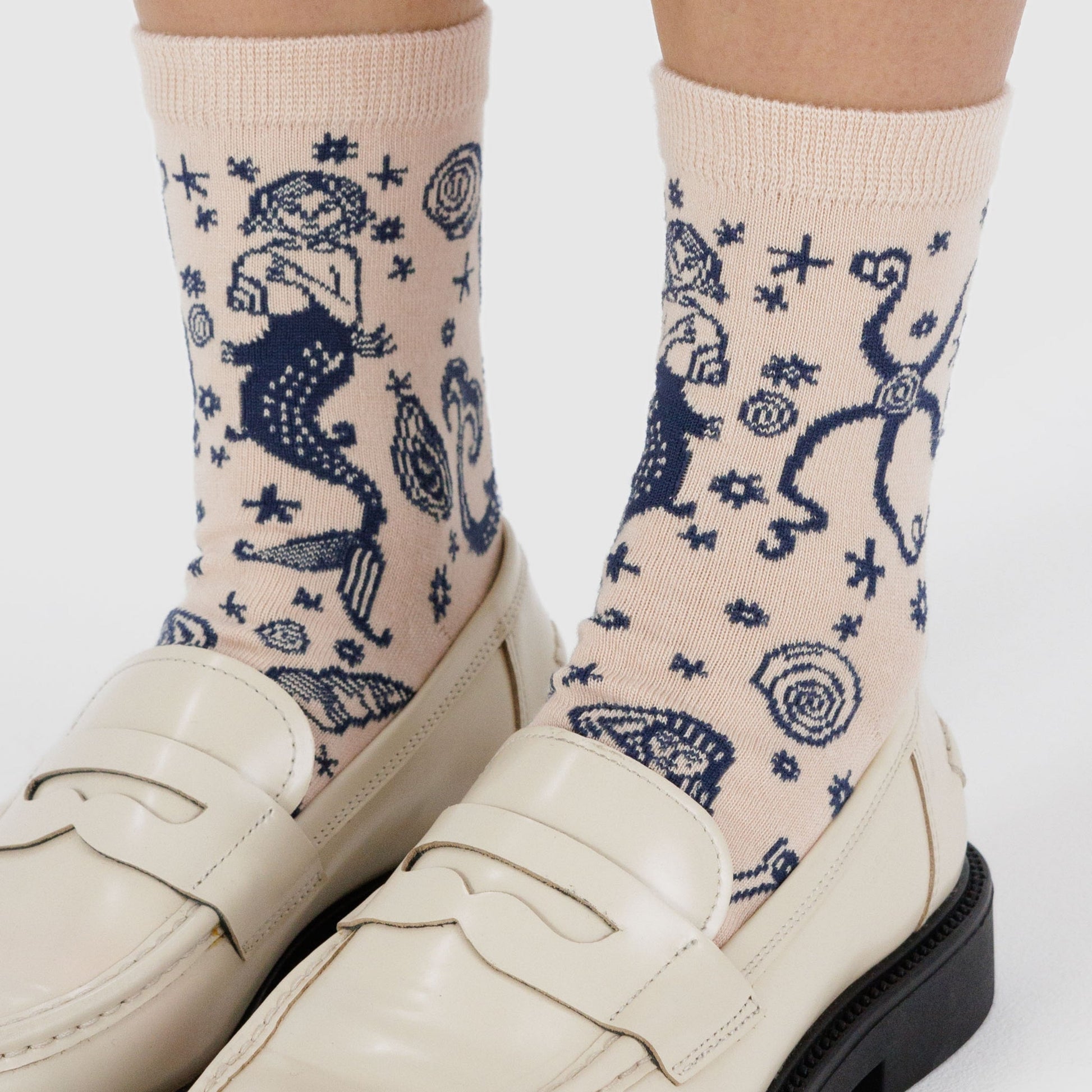 Baggu Crew Sock in Mermaid