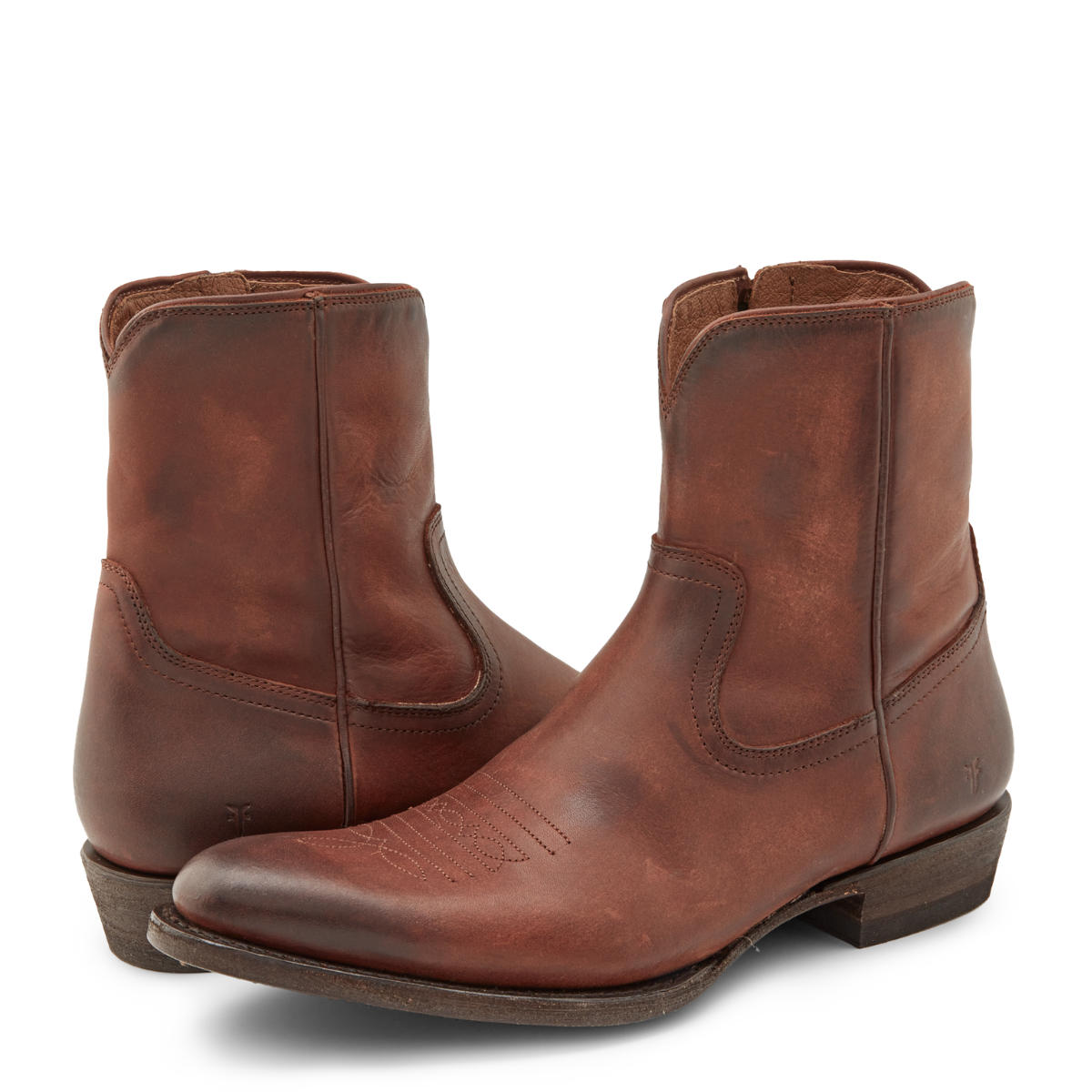 Frye Men's Austin Inside Zip in Cognac
