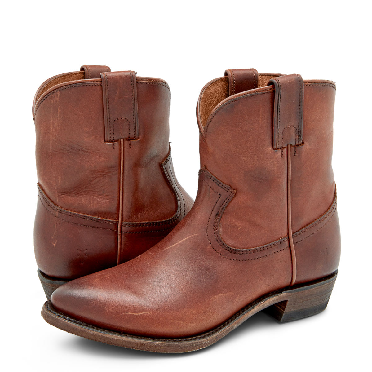 Frye Women's Billy Short in Cognac/Washed Oiled Vintage