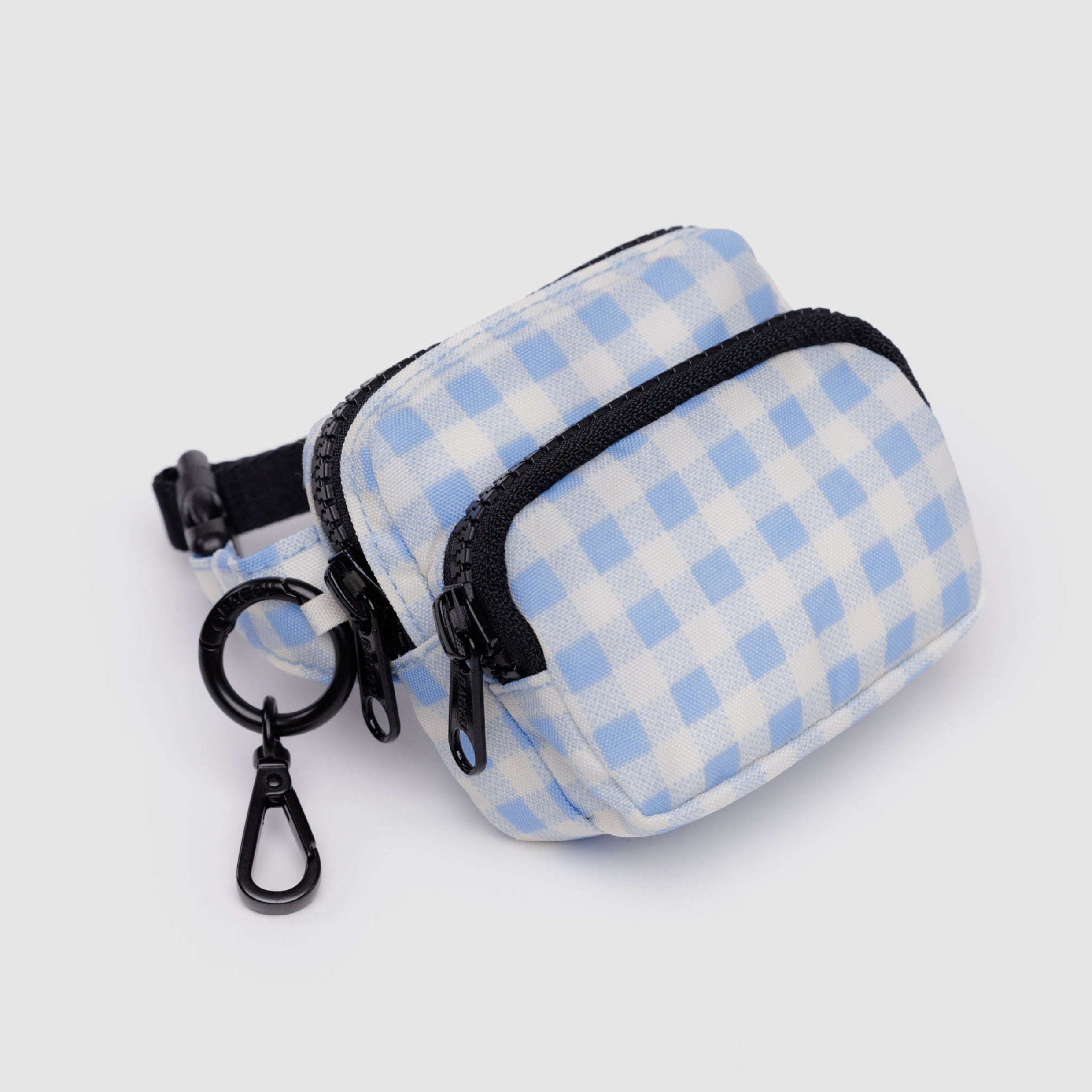 Baggu Fanny Pack Charm in Light Blue Gingham