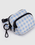 Baggu Fanny Pack Charm in Light Blue Gingham