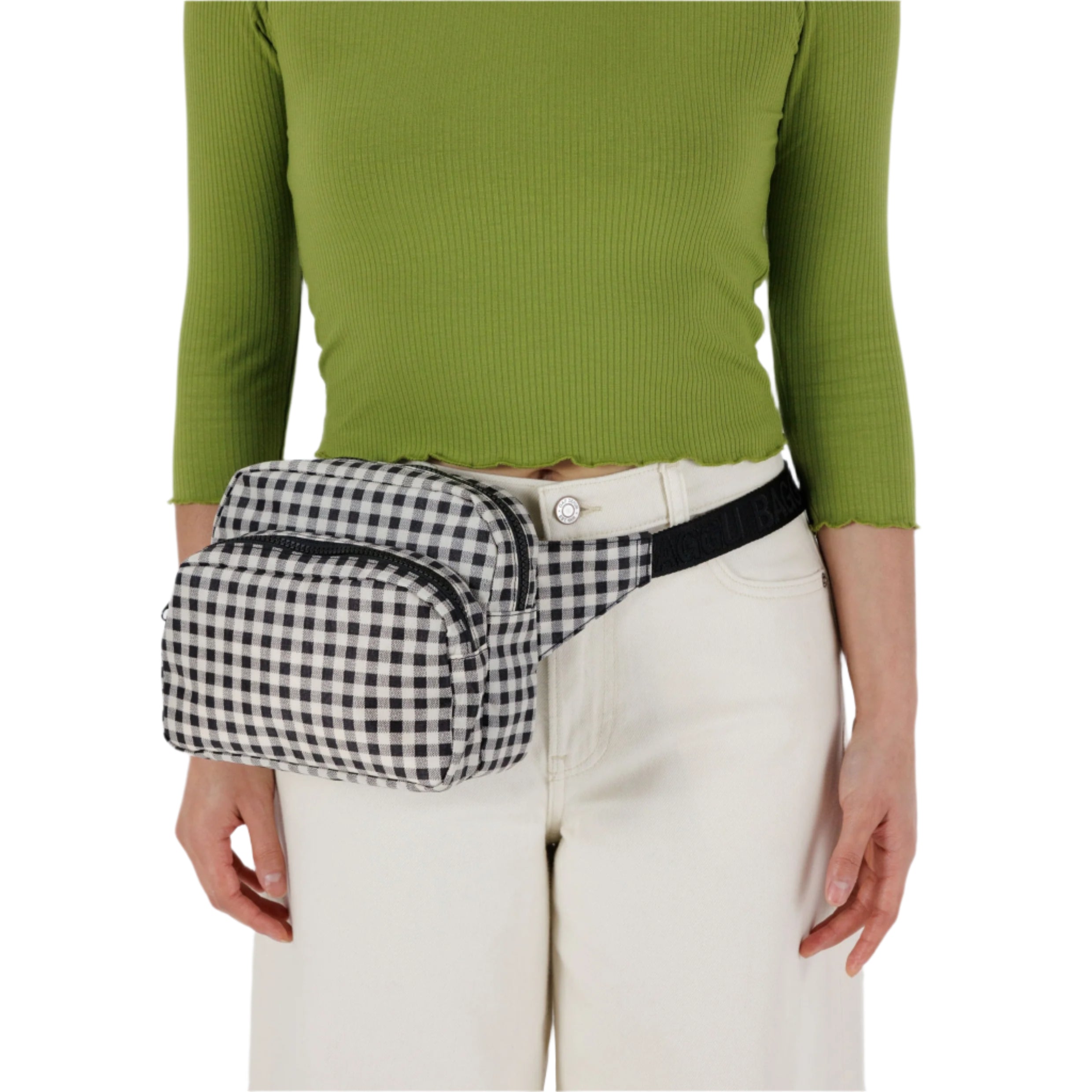 Baggu Fanny Pack in Black & White Gingham