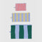 Baggu Flat Pouch Set in Painted Stripes