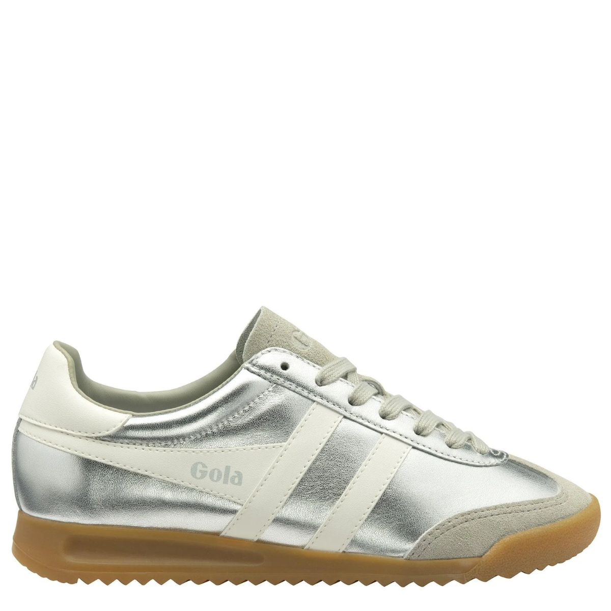 Gola Classics Women's Torpedo Glimmer in Silver/Off White