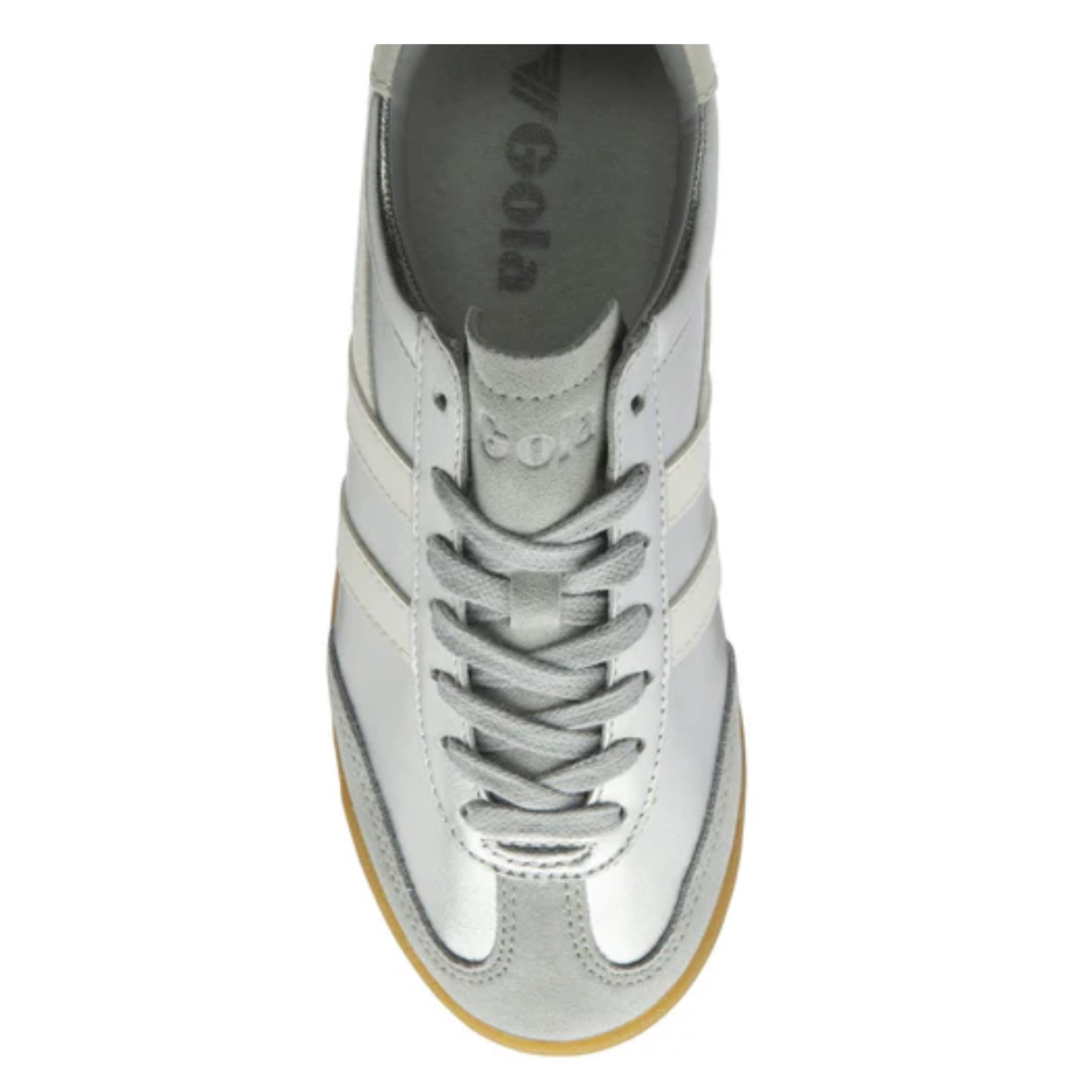 Gola Classics Women's Torpedo Glimmer in Silver/Off White