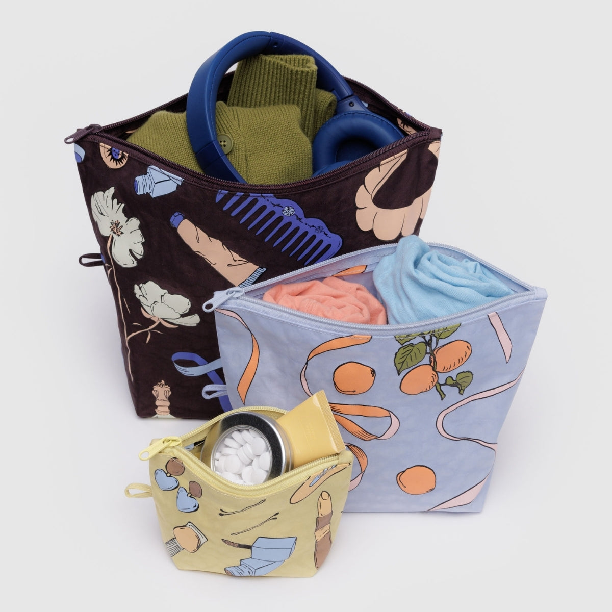 Baggu Go Pouch Set in Get Ready With Me
