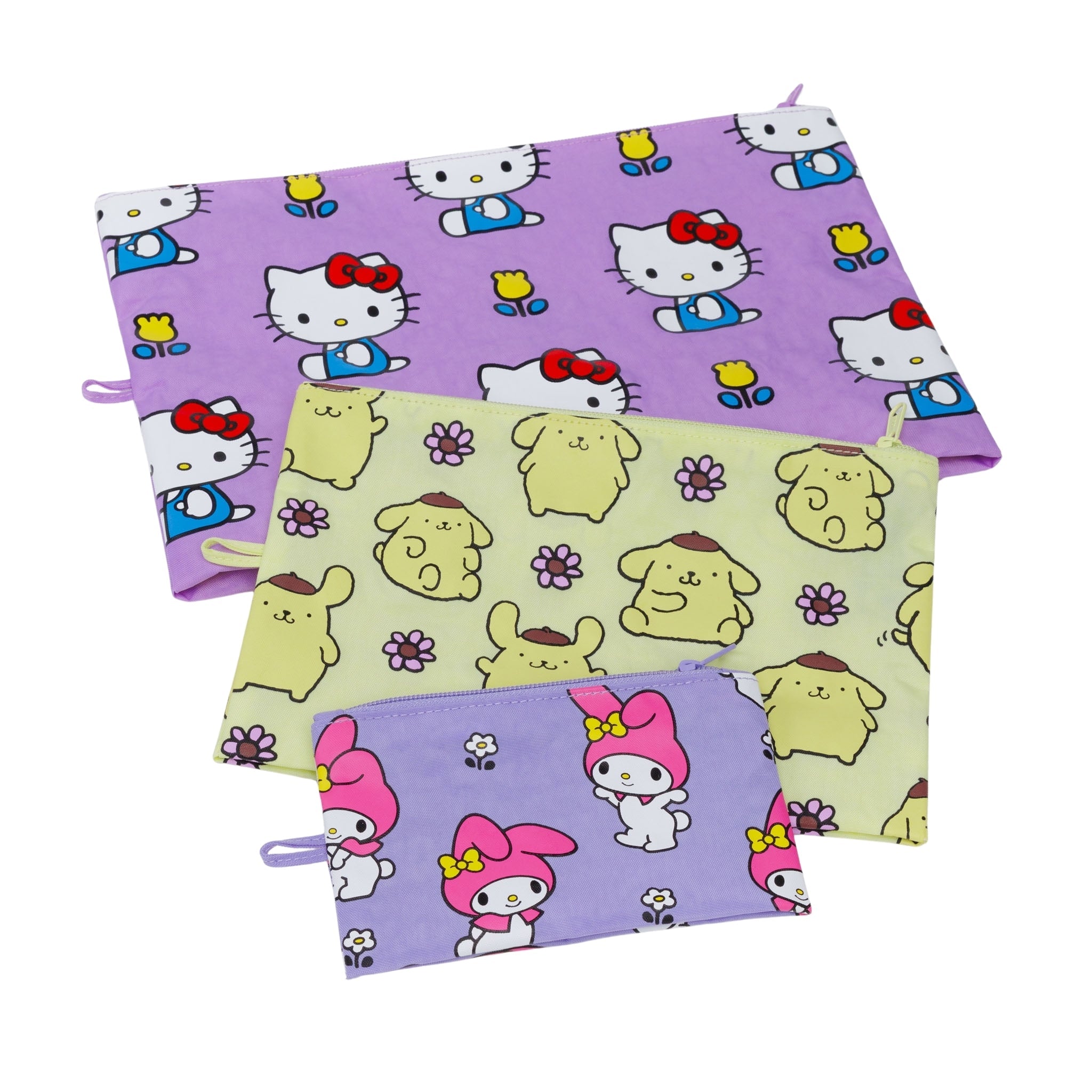 Baggu Go Pouch Set in Hello Kitty and Friends Florals