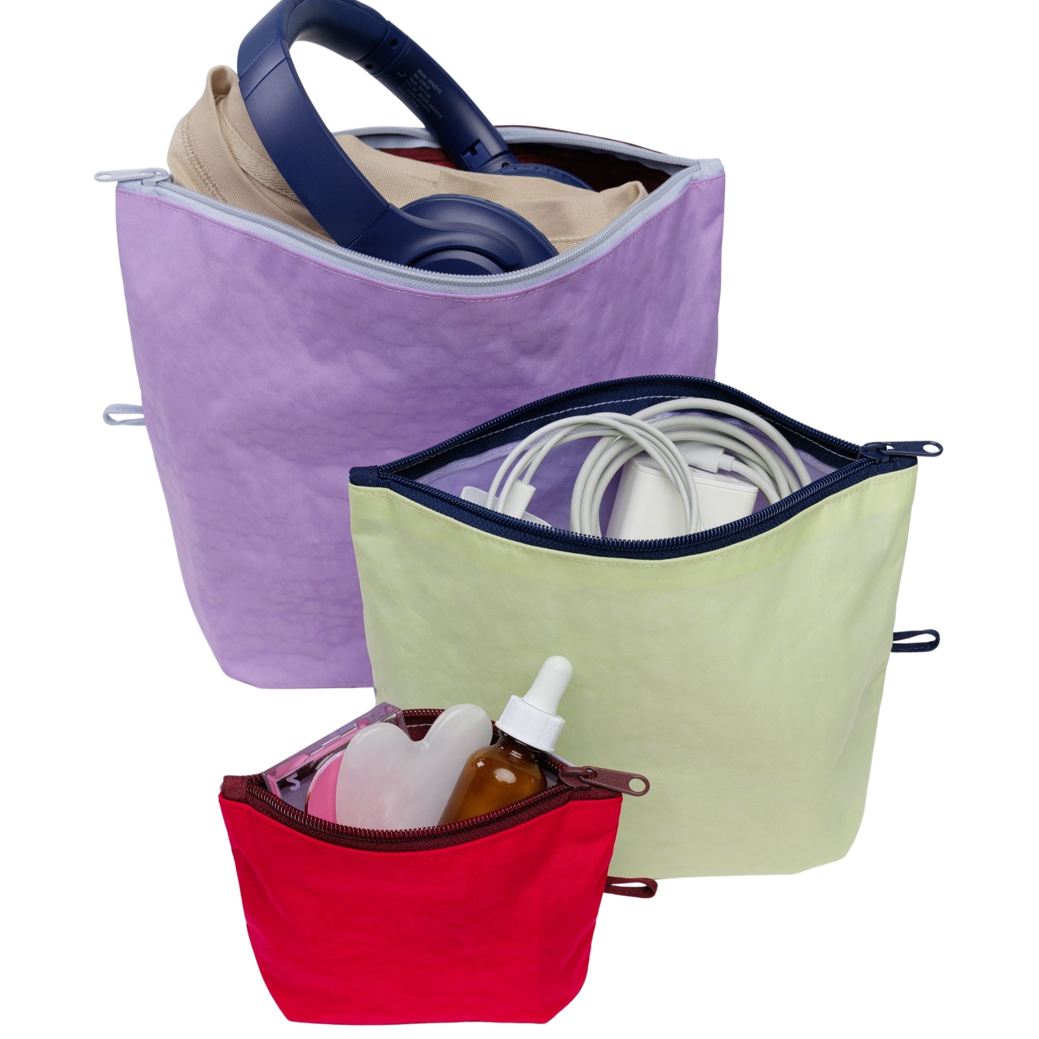 Baggu Go Pouch Set in Kaleidoscope Mix