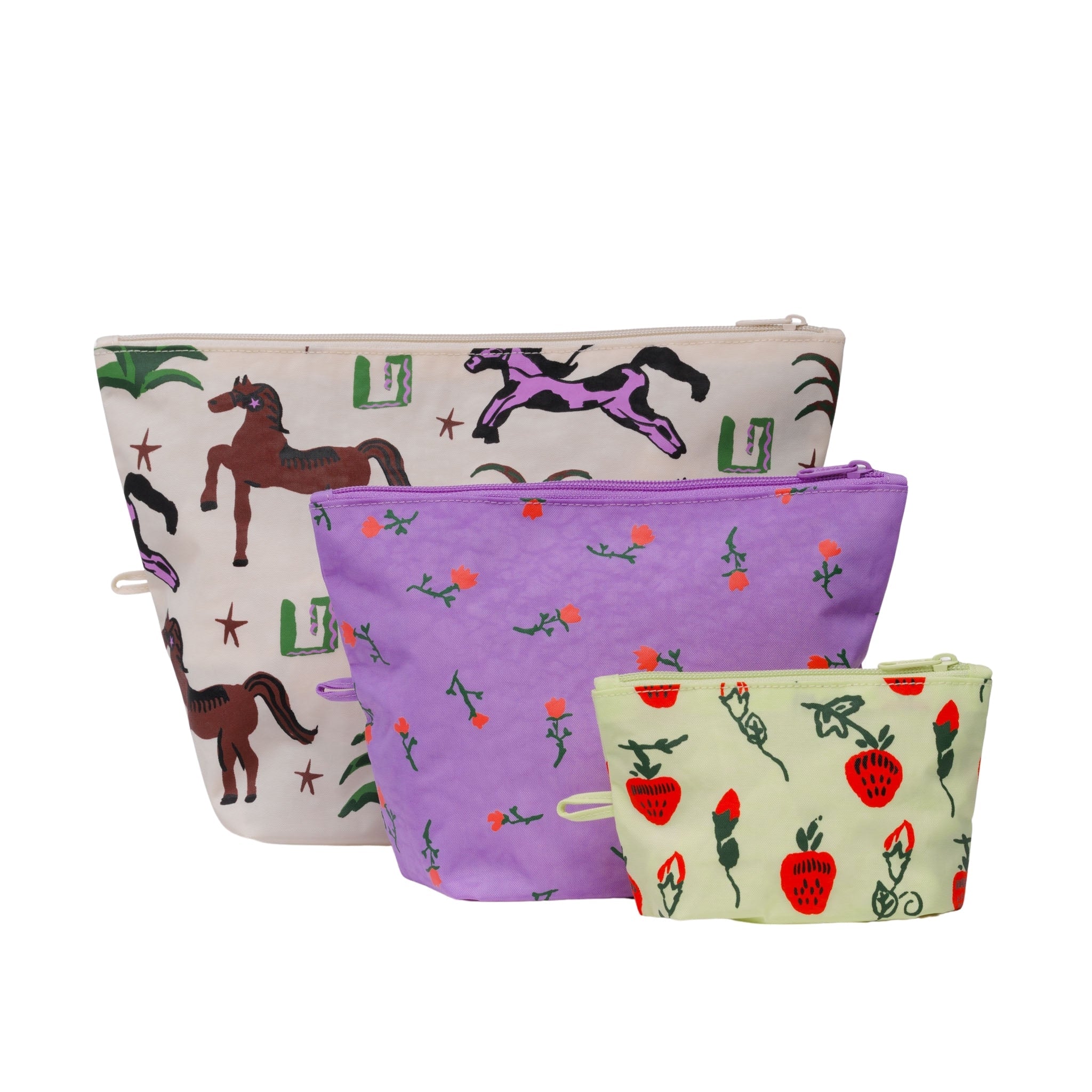 Baggu Go Pouch Set in Painted Prairie