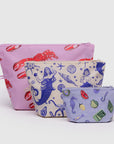Baggu Go Pouch Set in Sea Creatures