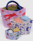 Baggu Go Pouch Set in Sea Creatures