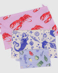 Baggu Go Pouch Set in Sea Creatures