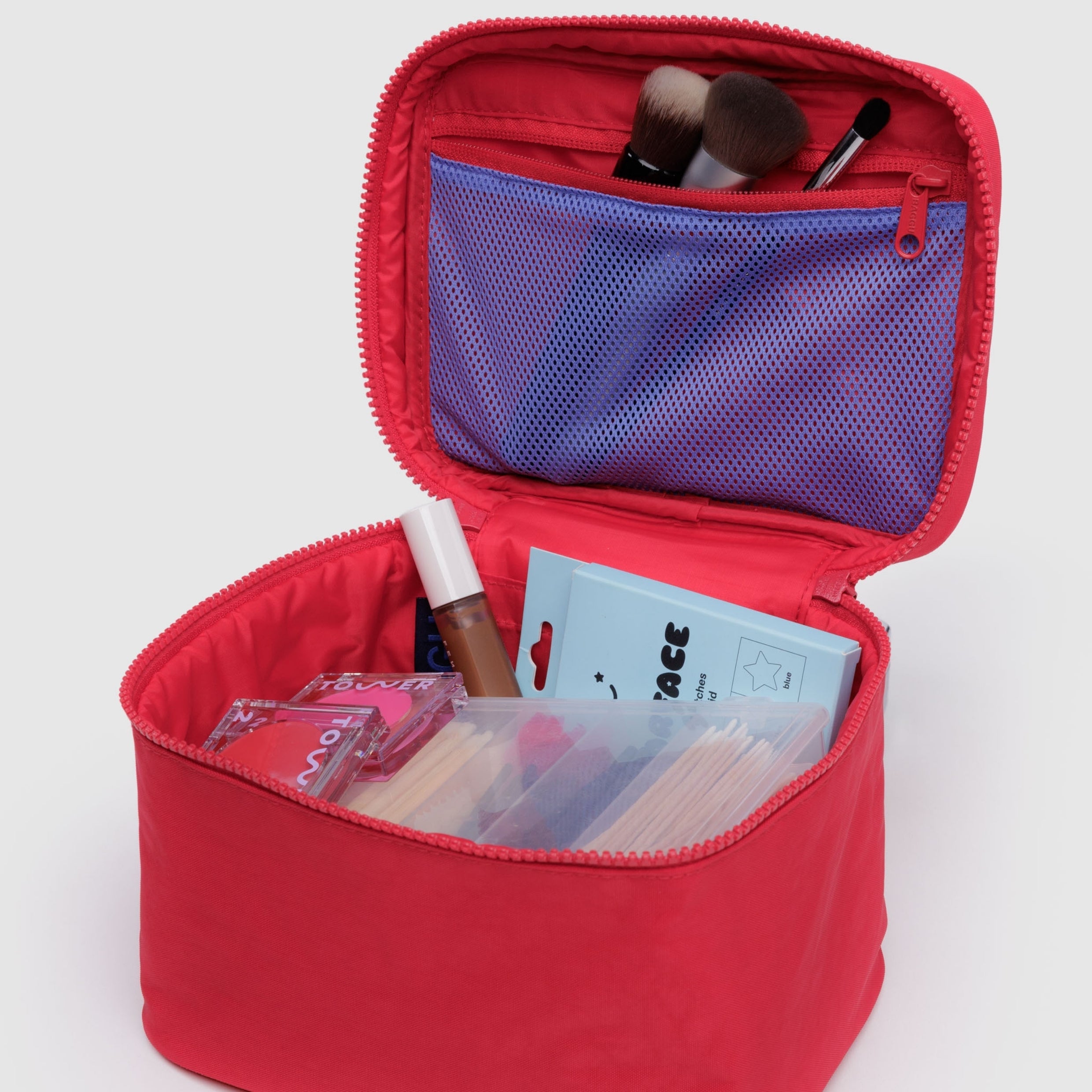 Baggu Large Cosmetic Case in Candy Apple