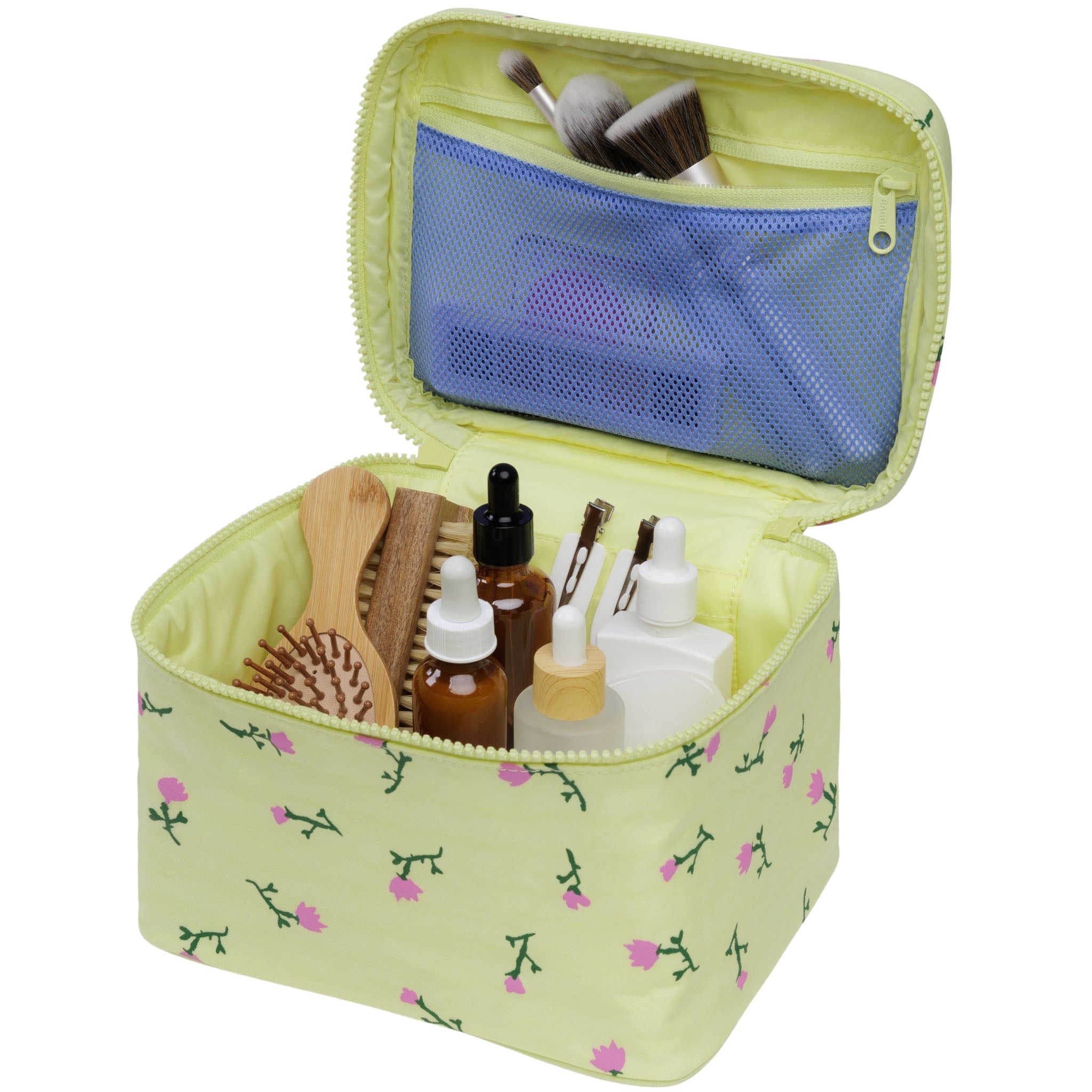 Baggu Large Cosmetic Case in Painted Wildflower