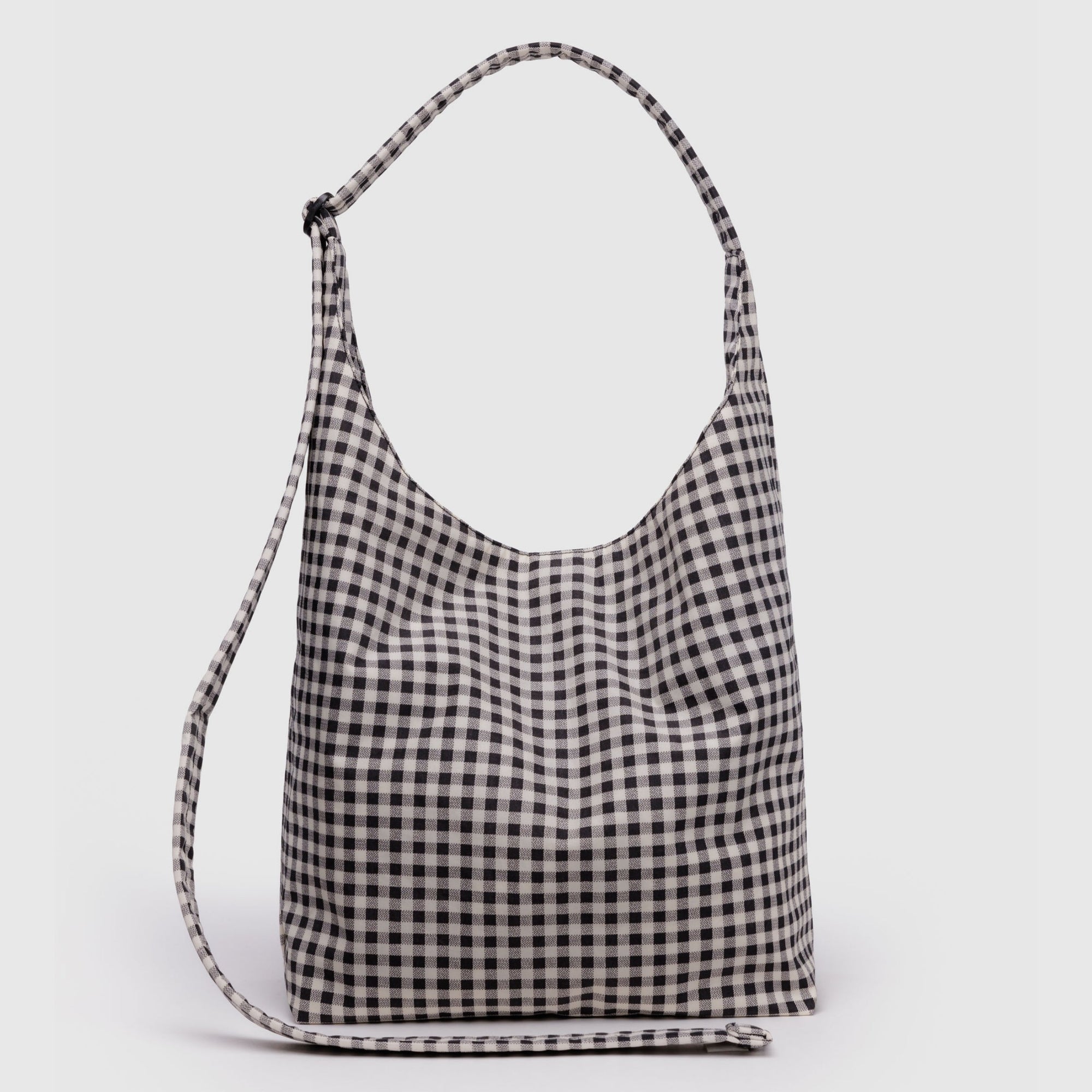 Baggu Large Nylon Sling in Black & White Gingham