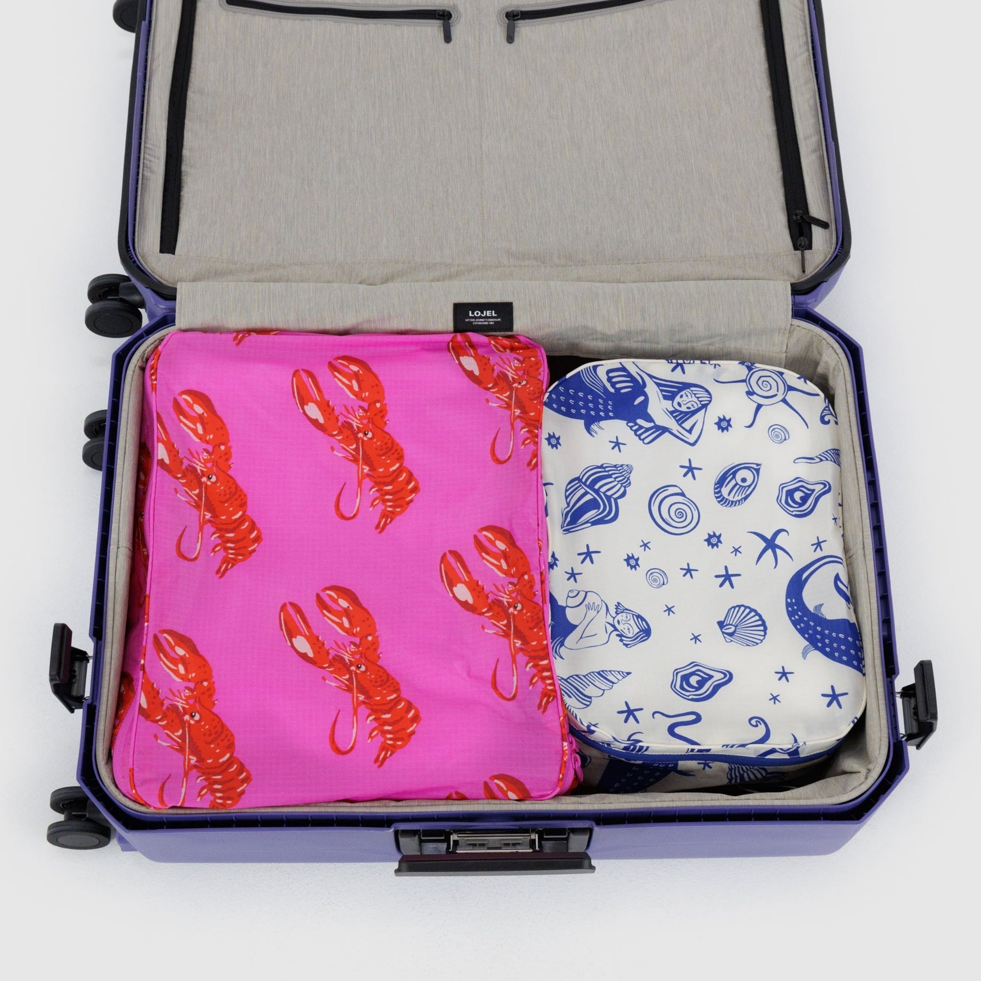 Baggu Large Packing Cube Set in Sea Creatures