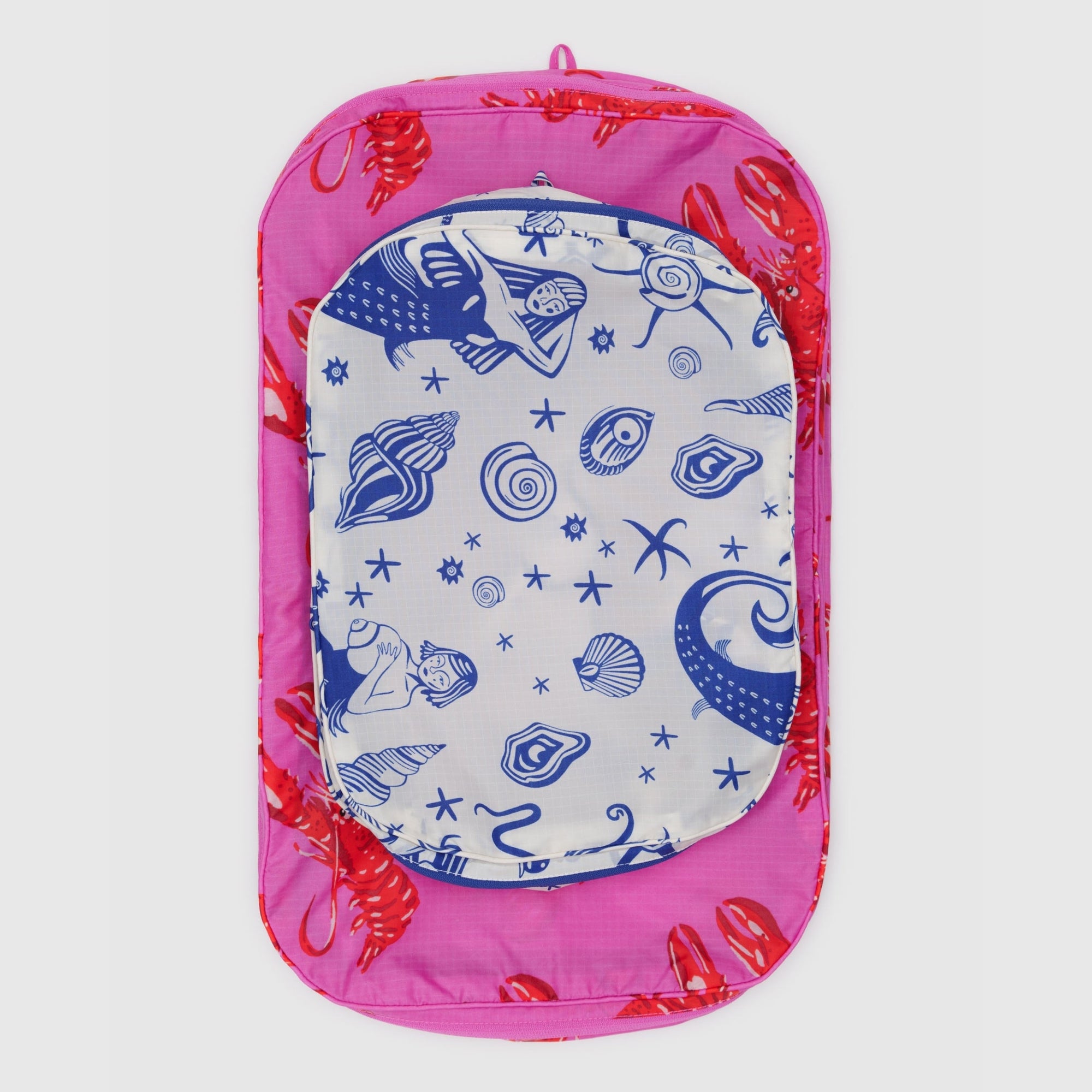 Baggu Large Packing Cube Set in Sea Creatures