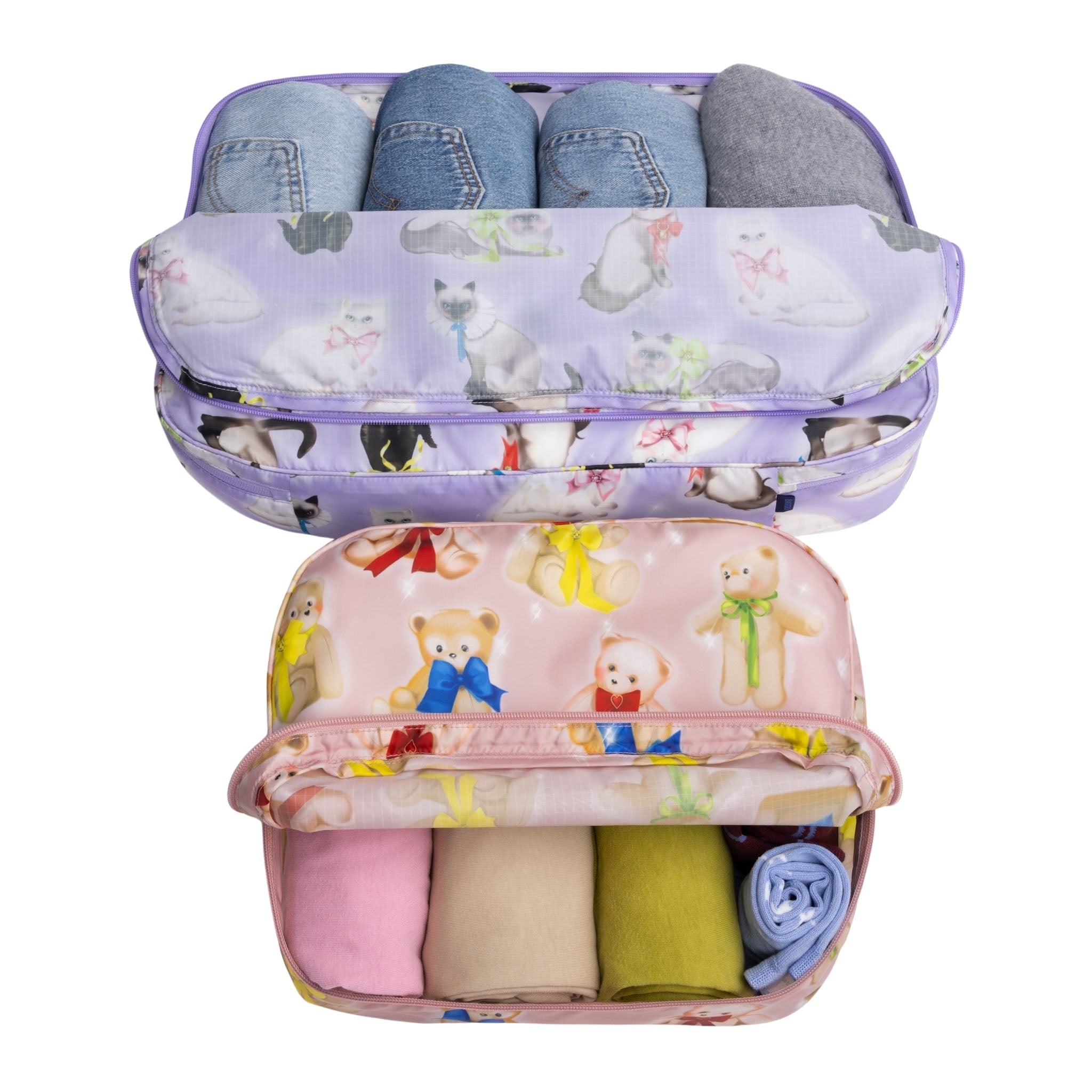 Baggu Large Packing Cube Set in Fancy Animals