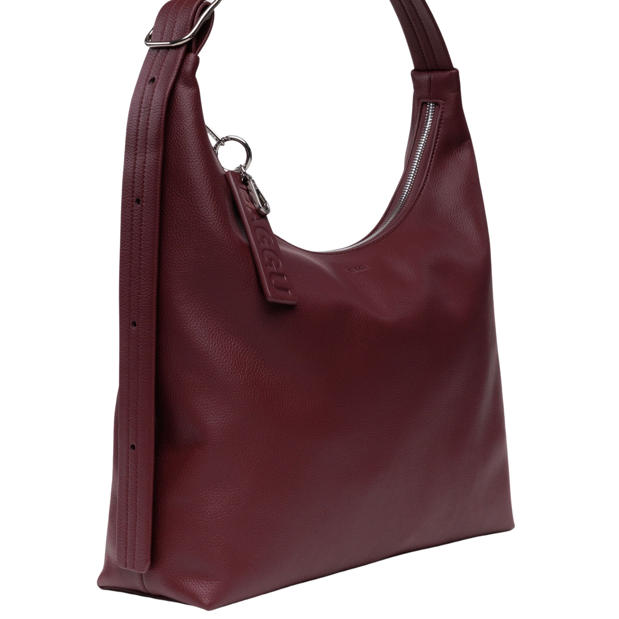 Baggu Recycled Leather Shoulder Bag in Mahogany