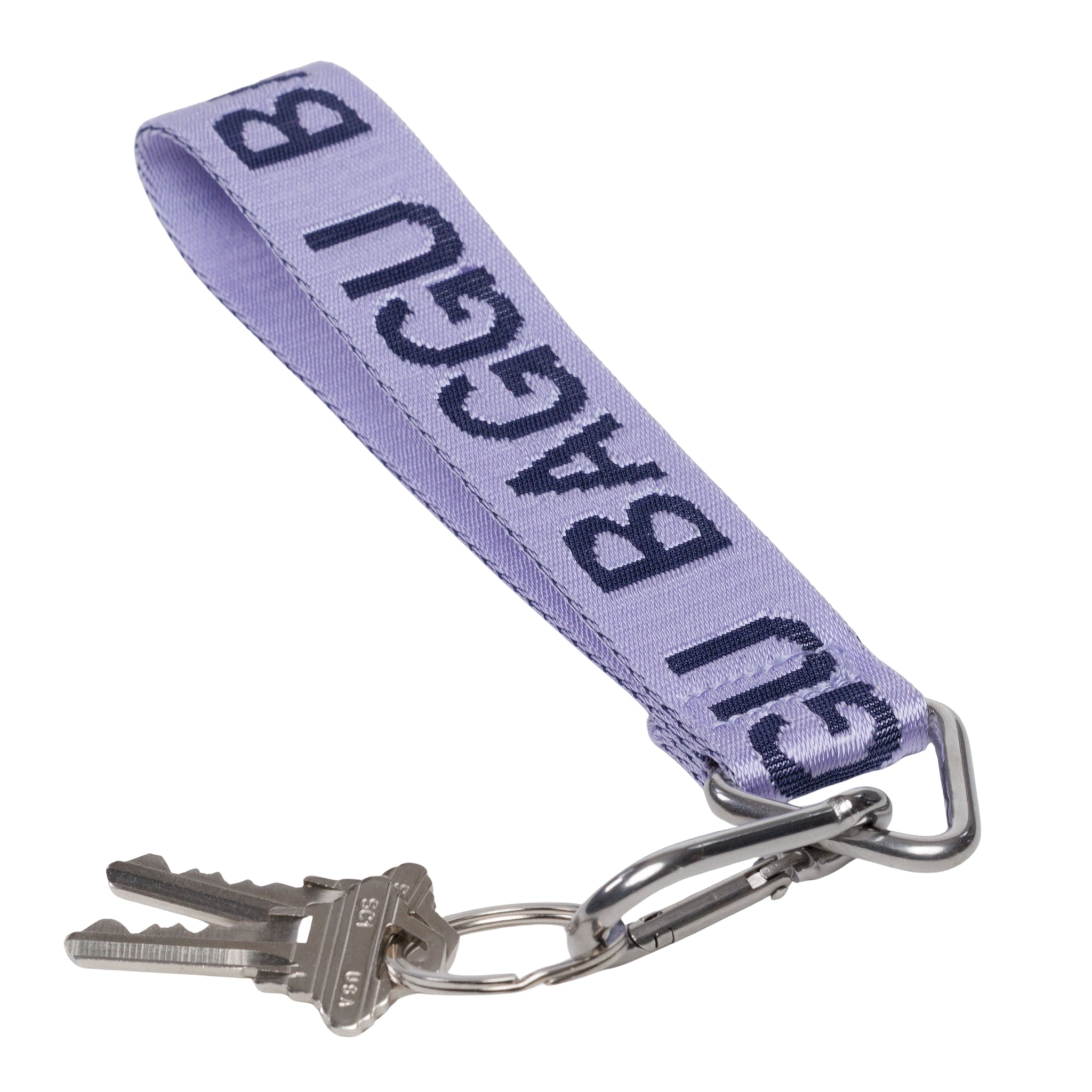 Baggu Logo Keychain in Dusty Lilac