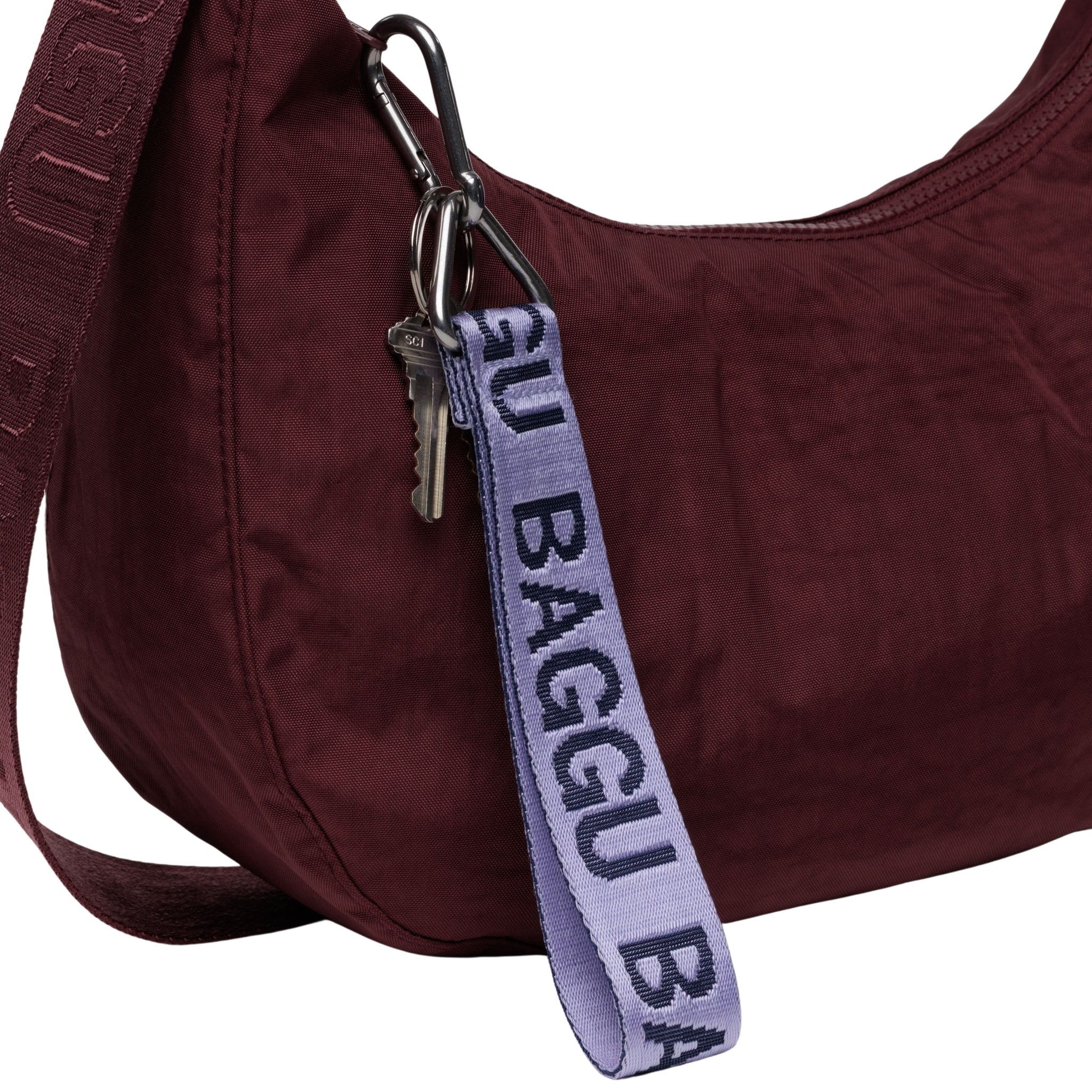 Baggu Logo Keychain in Dusty Lilac