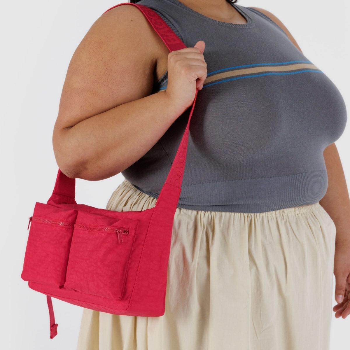 Baggu Medium Cargo Crossbody in Candy Apple