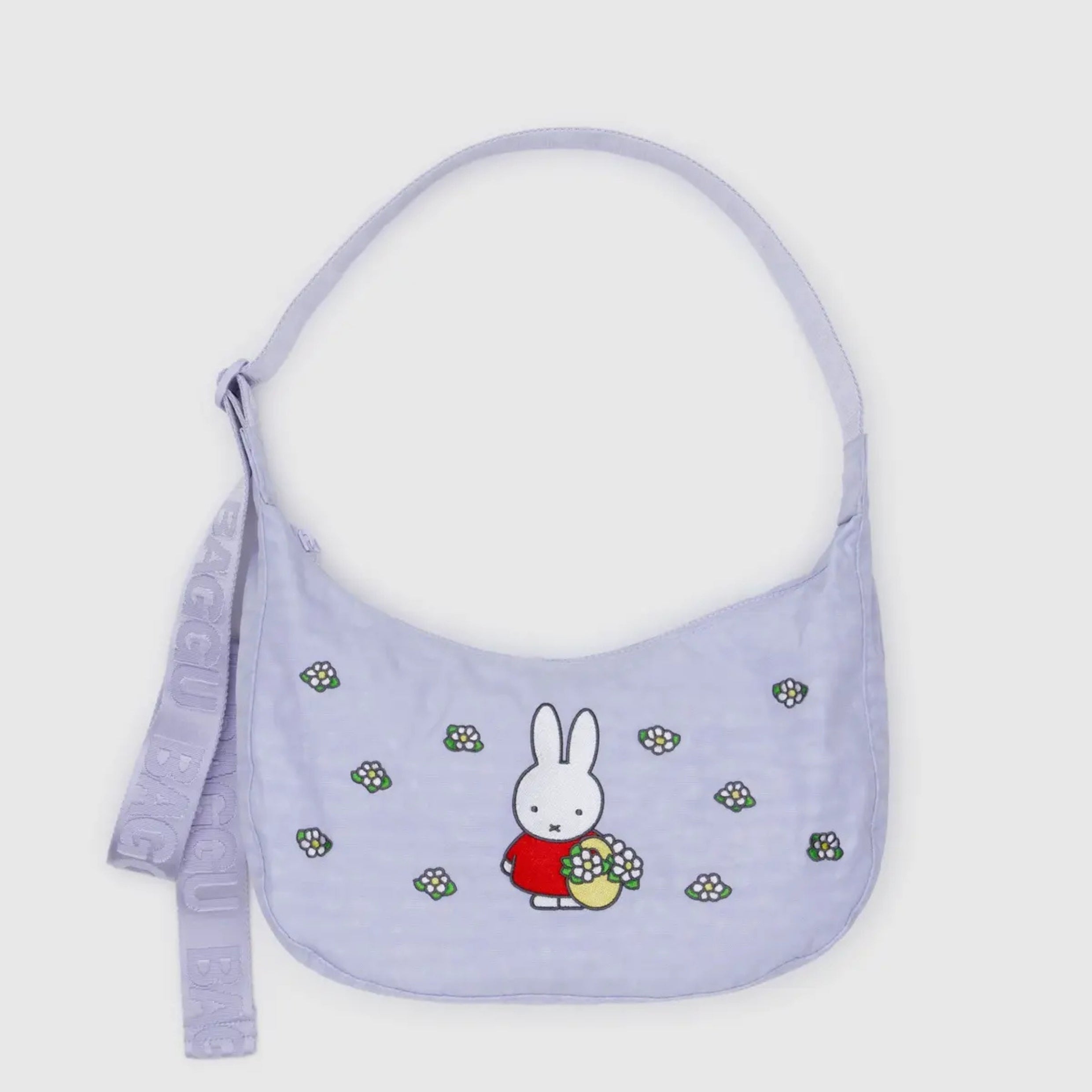 Baggu Medium Nylon Crescent Bag in Miffy