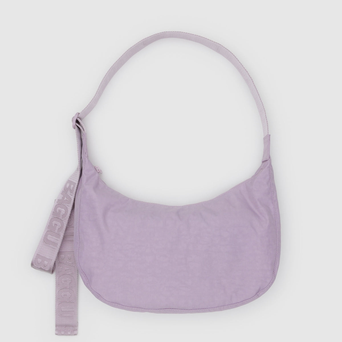 Baggu Medium Nylon Crescent Bag in Dusty Pink