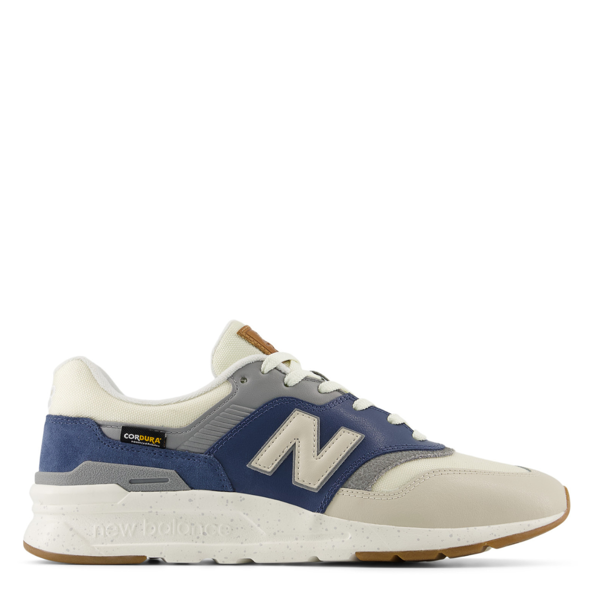 New Balance Men's 997H in White with Sea Salt and Vintage Indigo