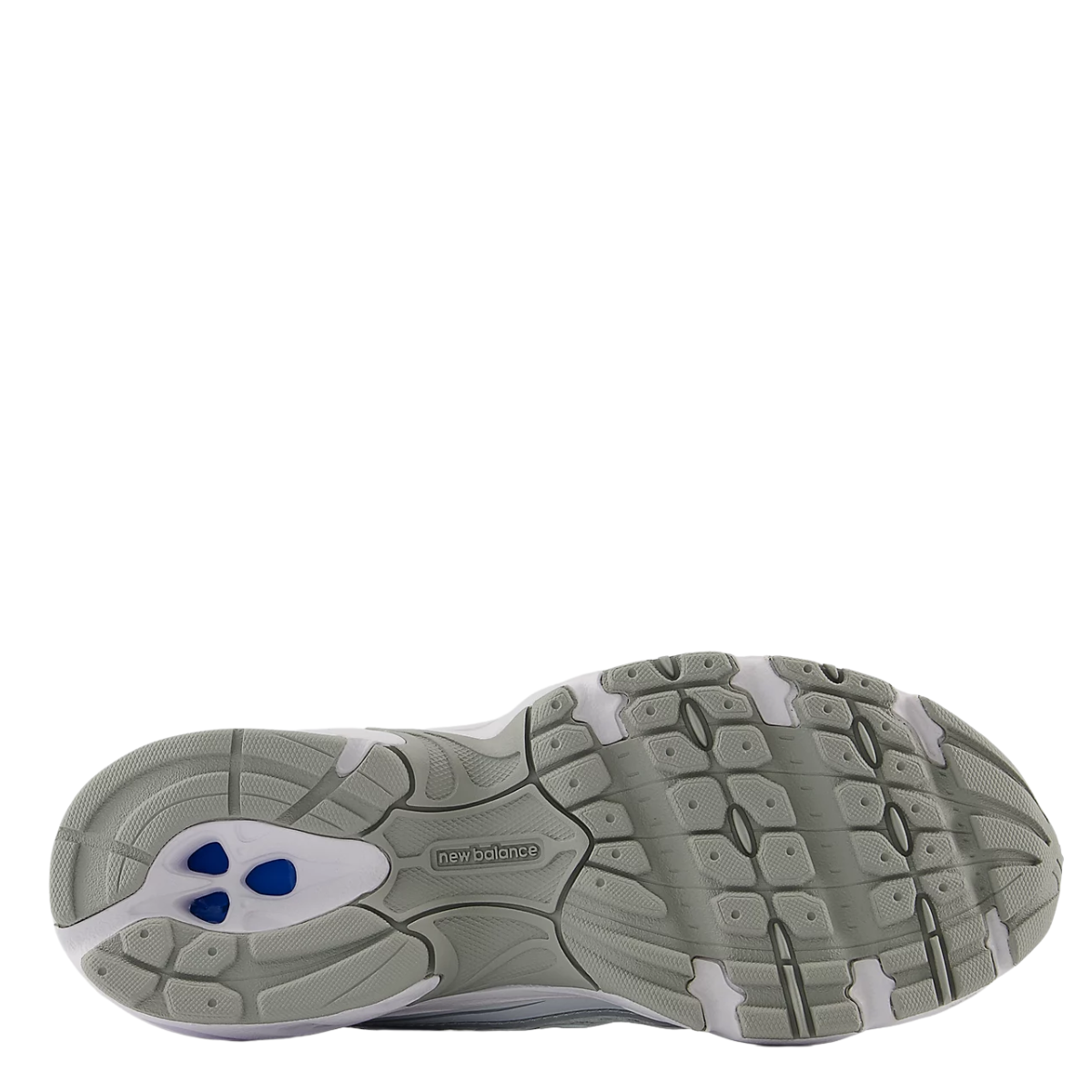 New Balance Youth 740 in White with Silver Metalic