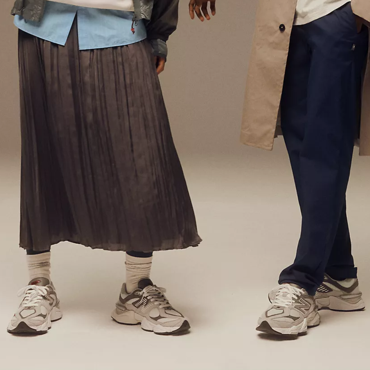 New Balance 9060 in Rain Cloud with Castlerock and White