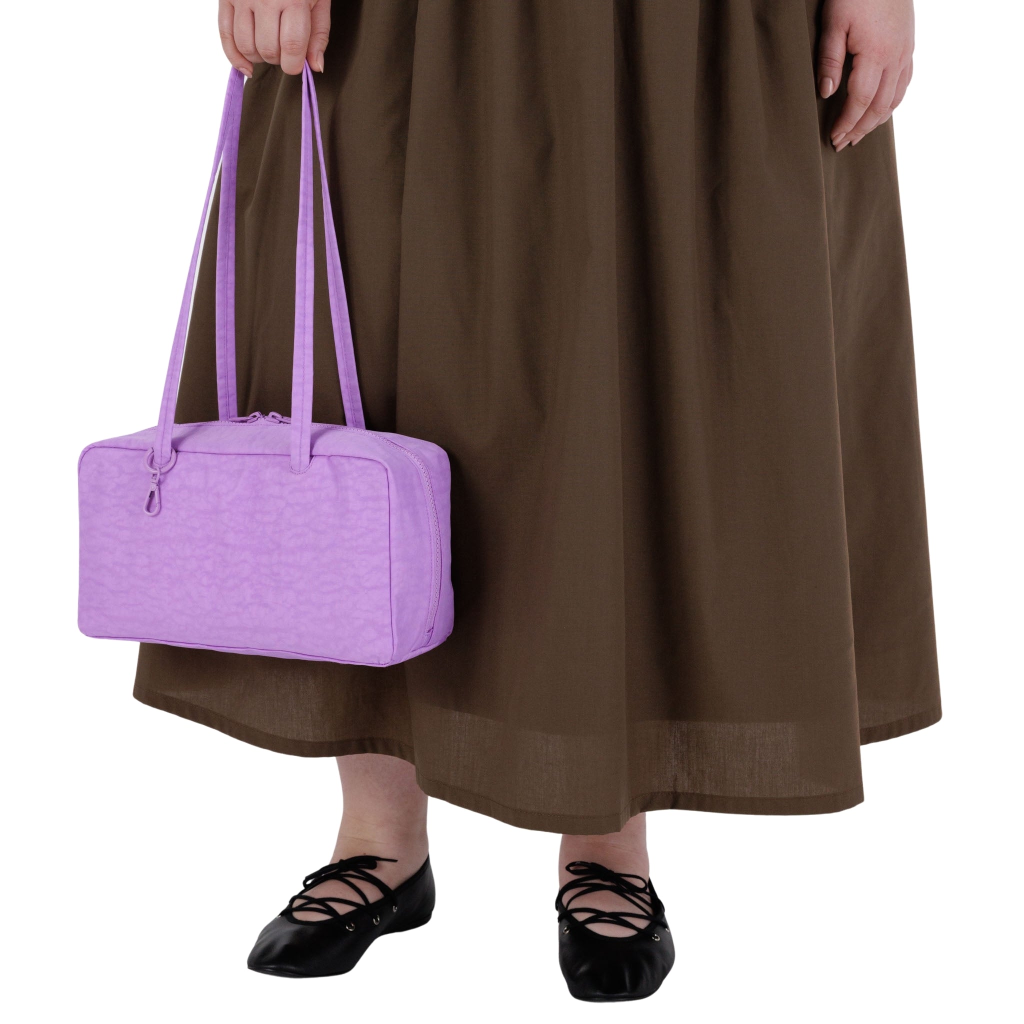 Baggu Nylon Bowler Bag in Rose