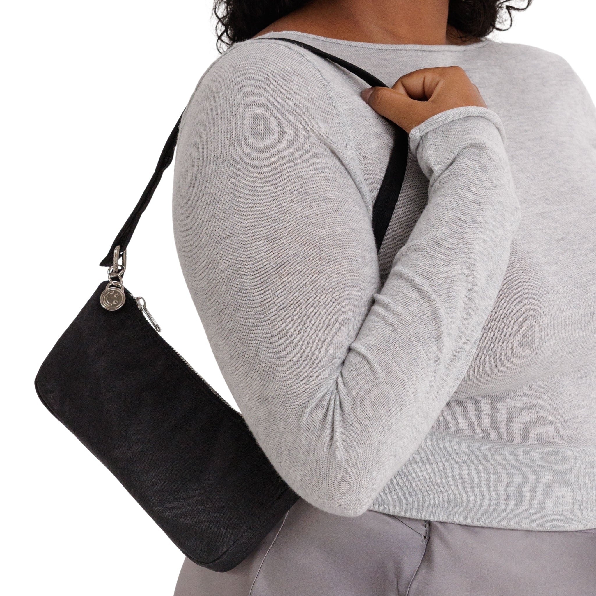 Baggu Nylon Pochette in Black