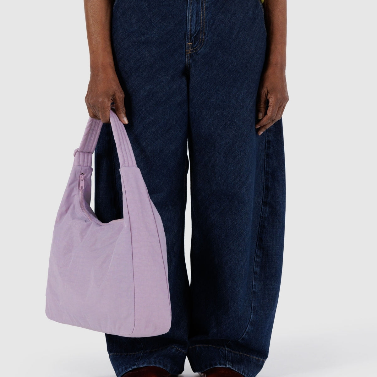 Baggu Nylon Shoulder Bag in Dusty Pink