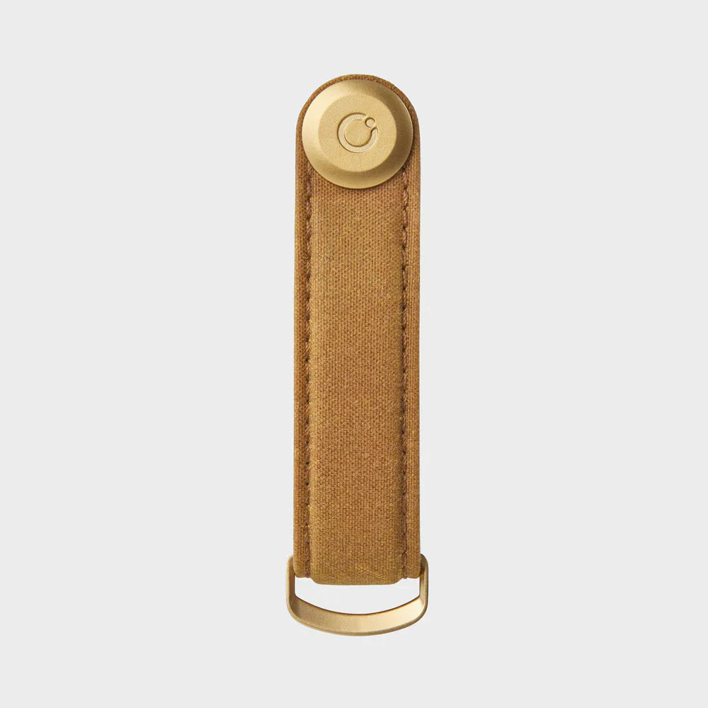 Orbitkey Key Organiser Waxed Canvas in Golden Sand