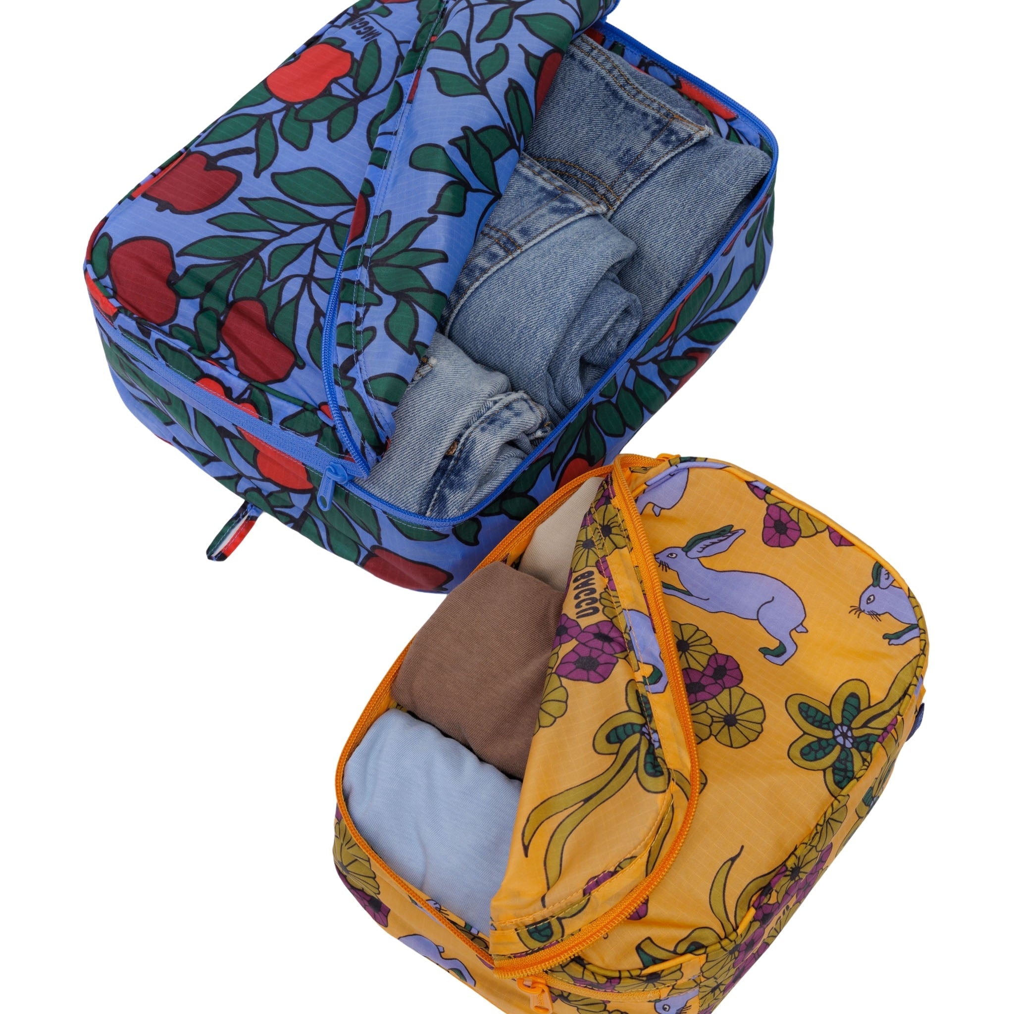 Baggu Packing Cube Set in Night Orchard