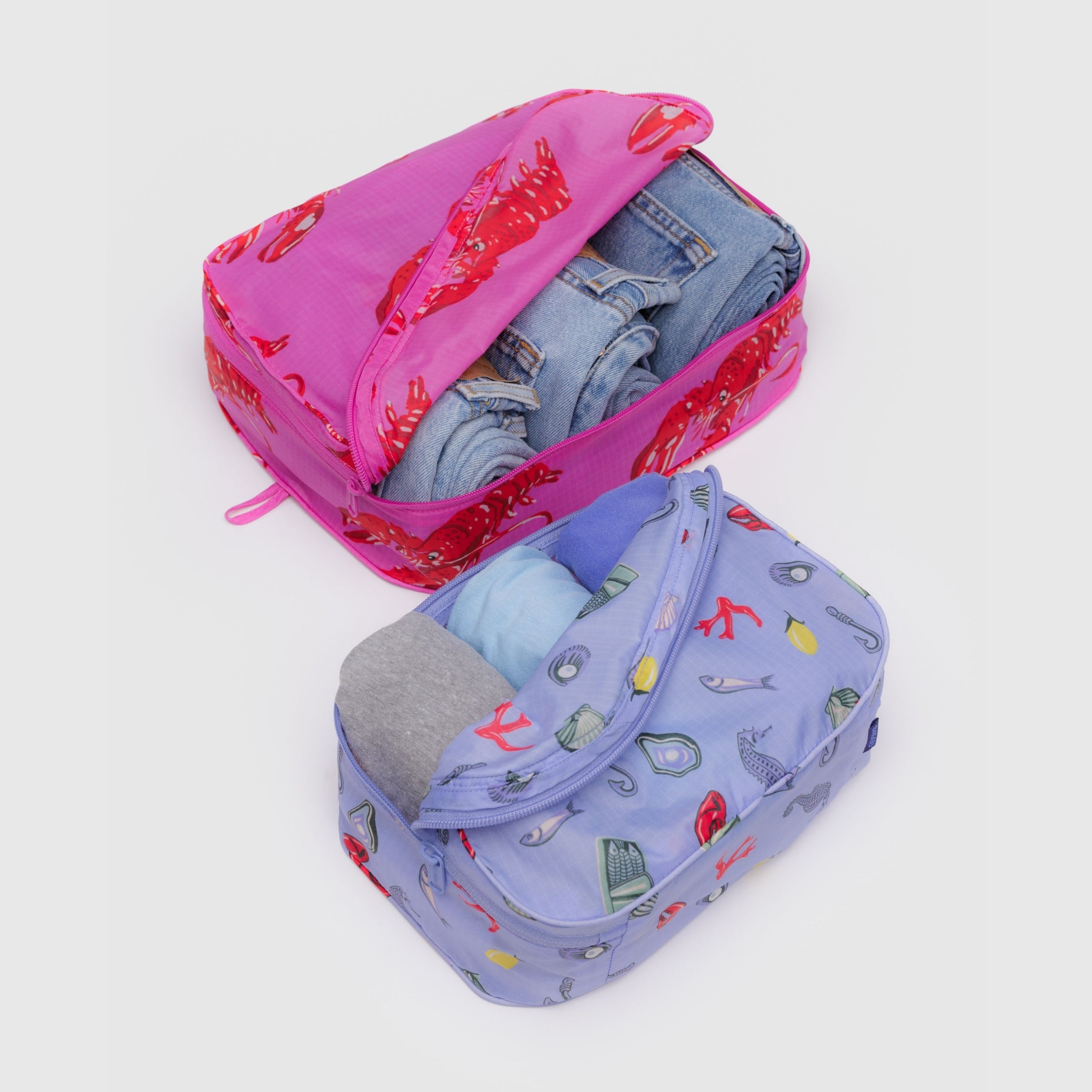 Baggu Packing Cube Set in Sea Creatures