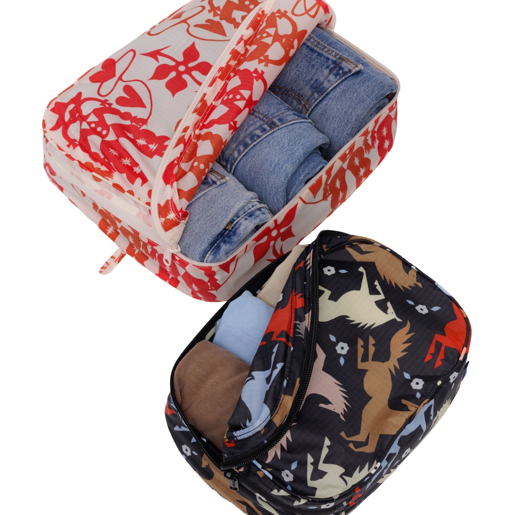 Baggu Packing Cube Set in Western Cut Outs
