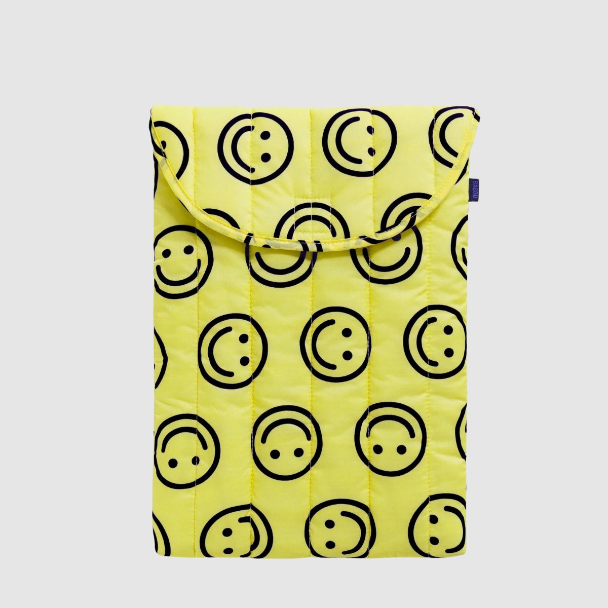 Baggu Puffy Laptop Sleeve 16" in Yellow Happy