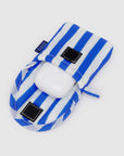 Baggu Puffy Earbuds Case in Blue Painted Stripe