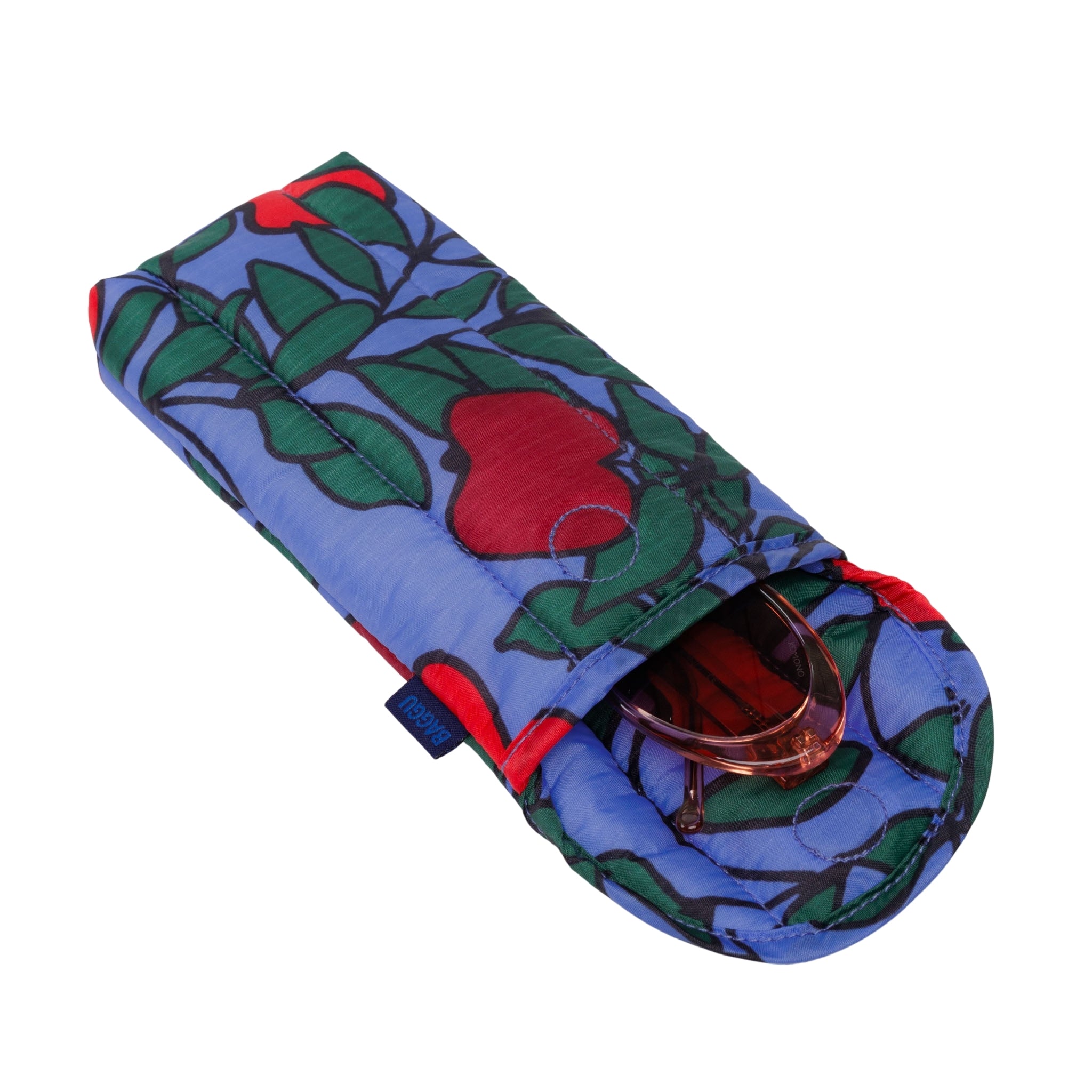 Baggu Puffy Glasses Sleeve in Apple Tree