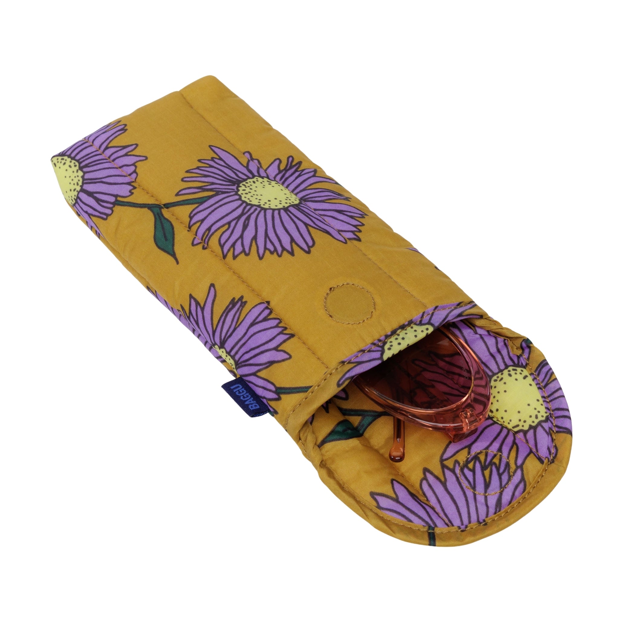 Baggu Puffy Glasses Sleeve in Daisy Chain