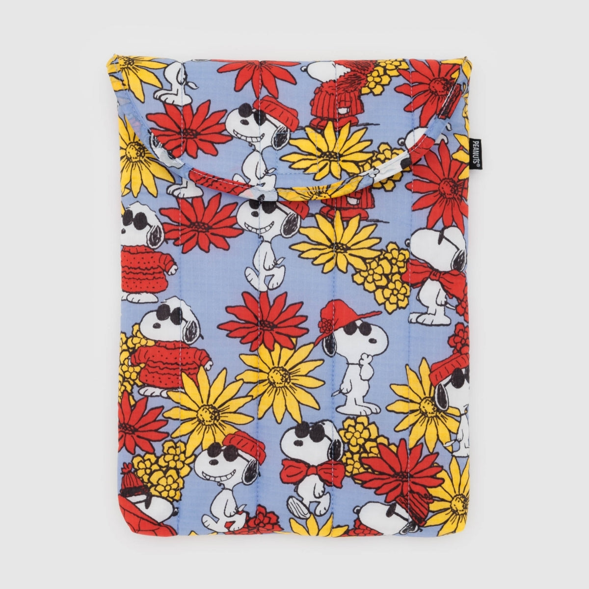 Baggu Puffy Laptop Sleeve 13"/14" in Floral Snoopy
