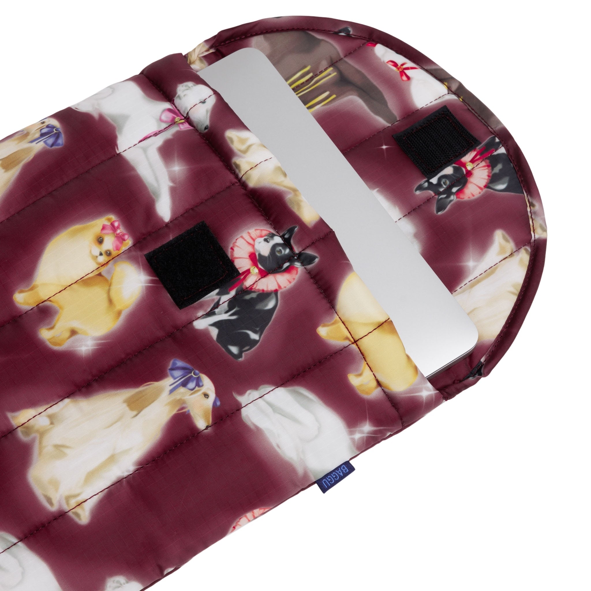 Baggu Puffy Laptop Sleeve 13"/14" in Fancy Dogs