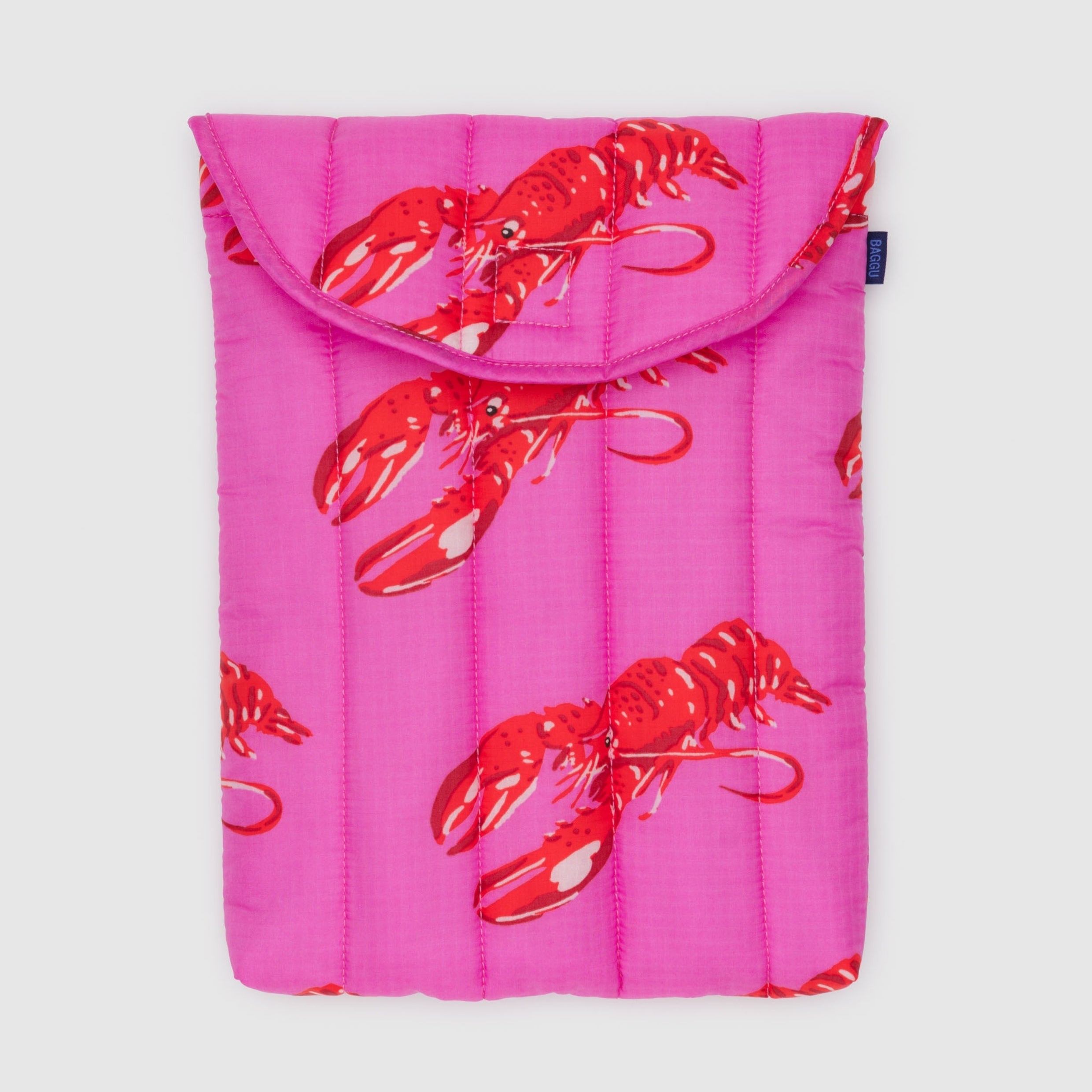 Baggu Puffy Laptop Sleeve 13"/14" in Pink Lobster