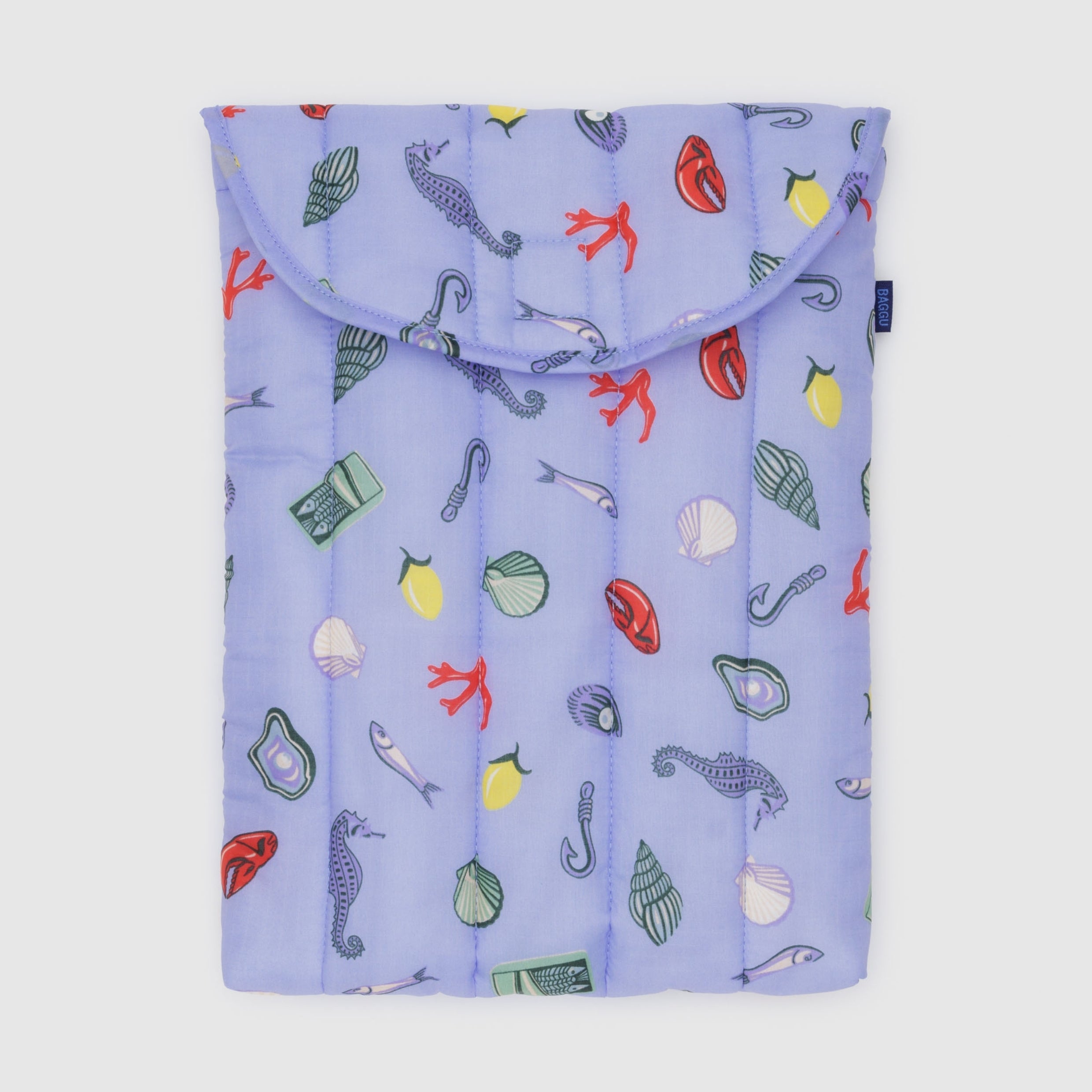 Baggu Puffy Laptop Sleeve 13"/14" in Sea Charms
